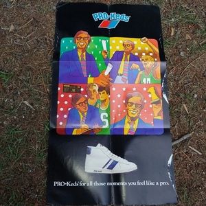 Vintage 70s Pro-Keds Sneaker Sports Poster